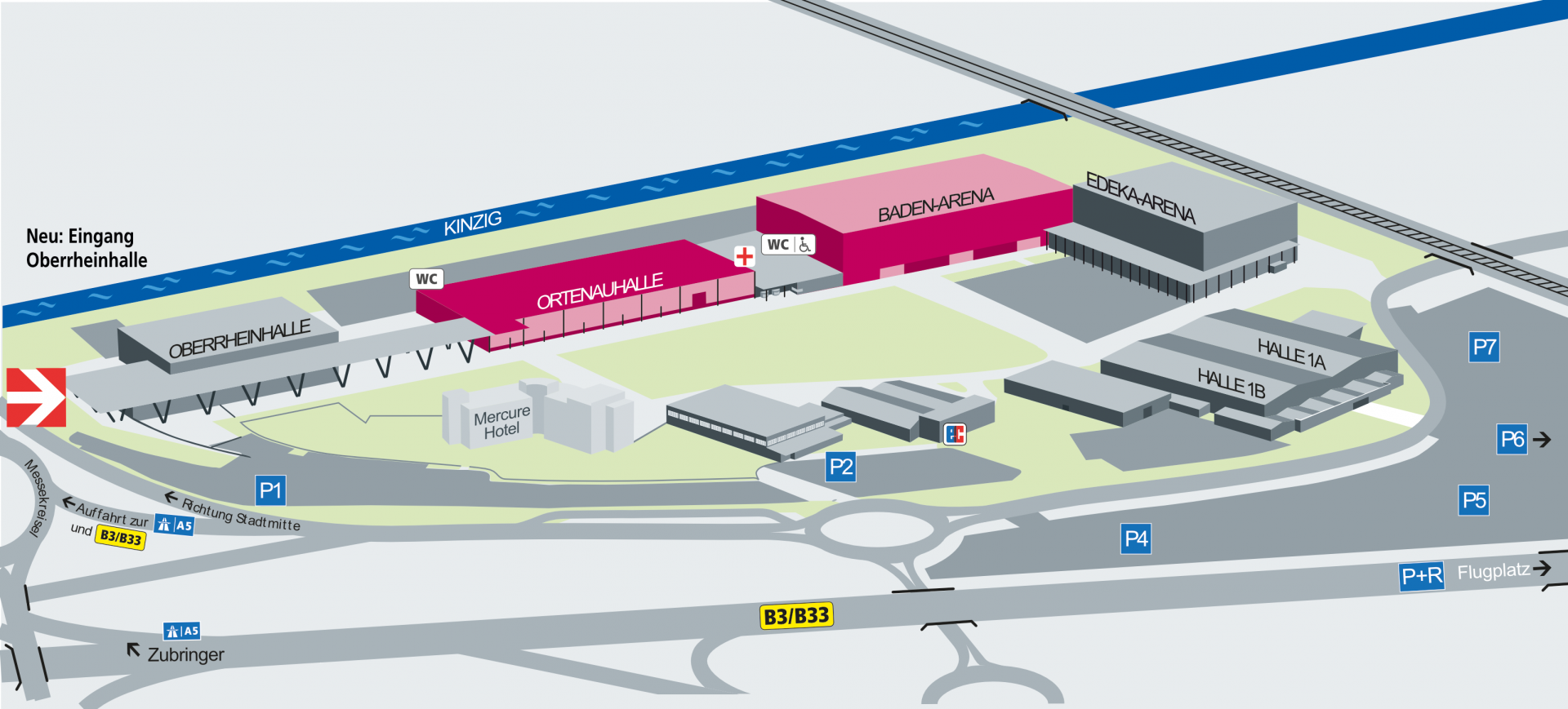 Plan du site du salon BAUEN WOHNEN Garten & Genuss
